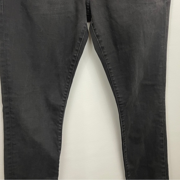 Frame Denim Mens 30 x 33 L'Homme Skinny Jeans Black Distressed - Picture 4 of 10